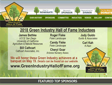 Tablet Screenshot of greenindustryhalloffame.org